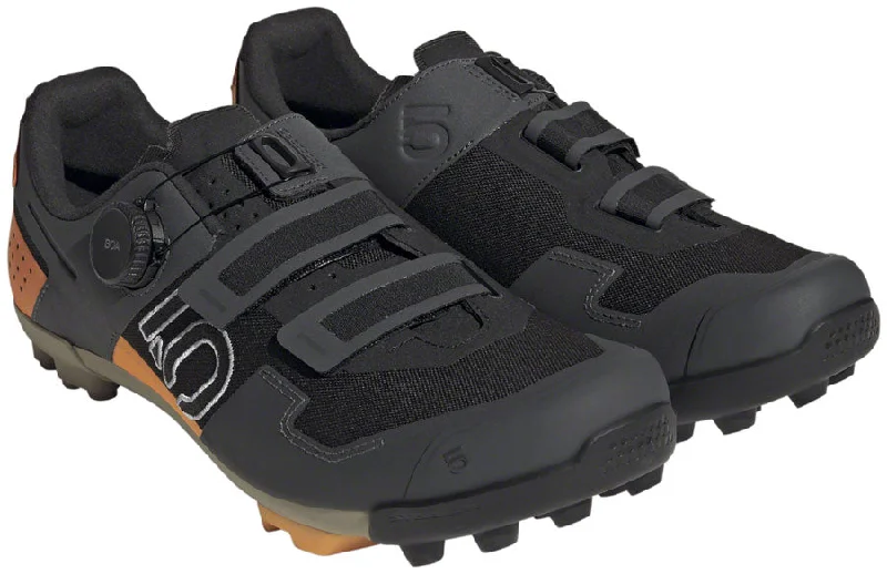 Bicycle gear clip-Five Ten Kestrel BOA Mountain Clipless Shoes - Mens Core BLK/Ftwr White/Impact Orange 13