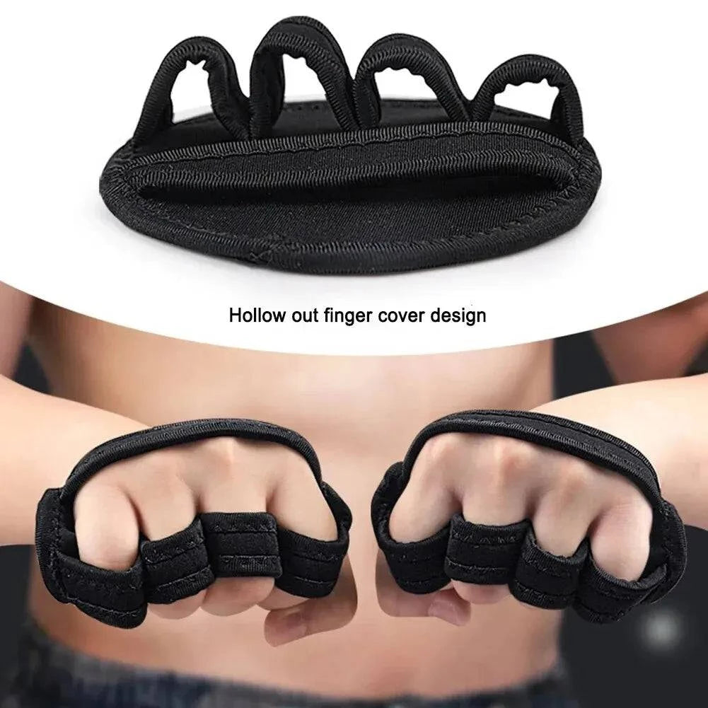 Bicycle brake clip-Powerlifting Gym Gloves Breathable Horizontal Bar Booster Gloves Weightlifting Leather Palm Guard Fitness Gloves for Men Women