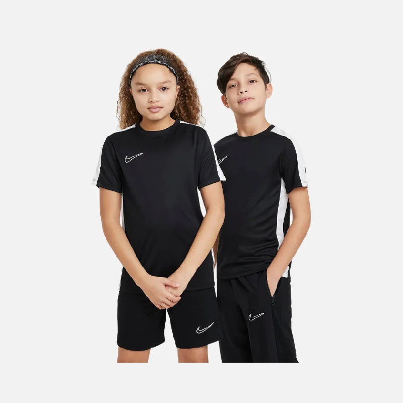 Cycling visor pad-Nike Dri-FIT Academy23 Kids Soccer Top -Black/White/White