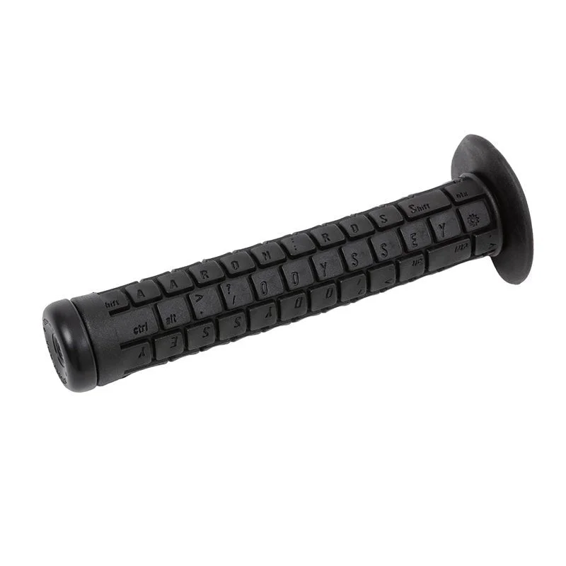 Bicycle light clip-Odyssey Keyboard v1 158mm with Flange Black Bicycle Grips