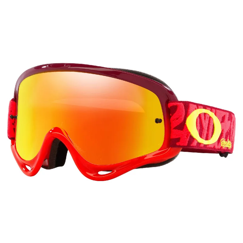 Bicycle speed clip-OAKLEY O-FRAME GOGGLES - TROY LEE DESIGNS (RED FIRE IRIDIUM)