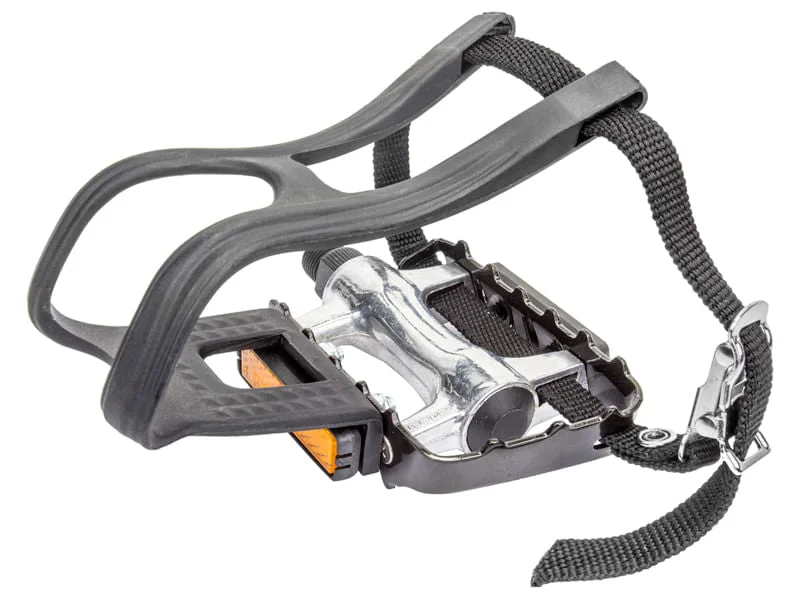 Cycling toe clip-Sunlite Alloy Pedals with Clip