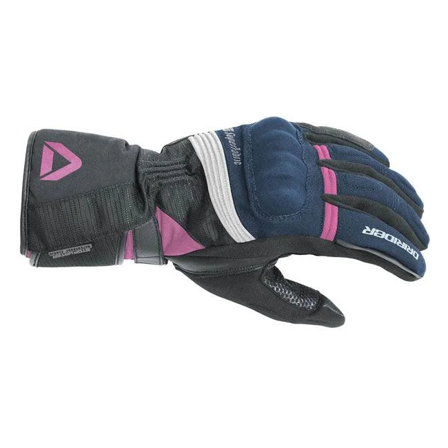 Mountain bike rim-DRIRIDER ADVENTURE 2 LADIES GLOVES - NAVY/WHITE/PINK