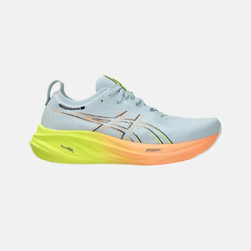 Bike chain spray-Asics Gel-Nimbus 26 Paris Men's Running Shoes - Cool Grey/Safety Yellow