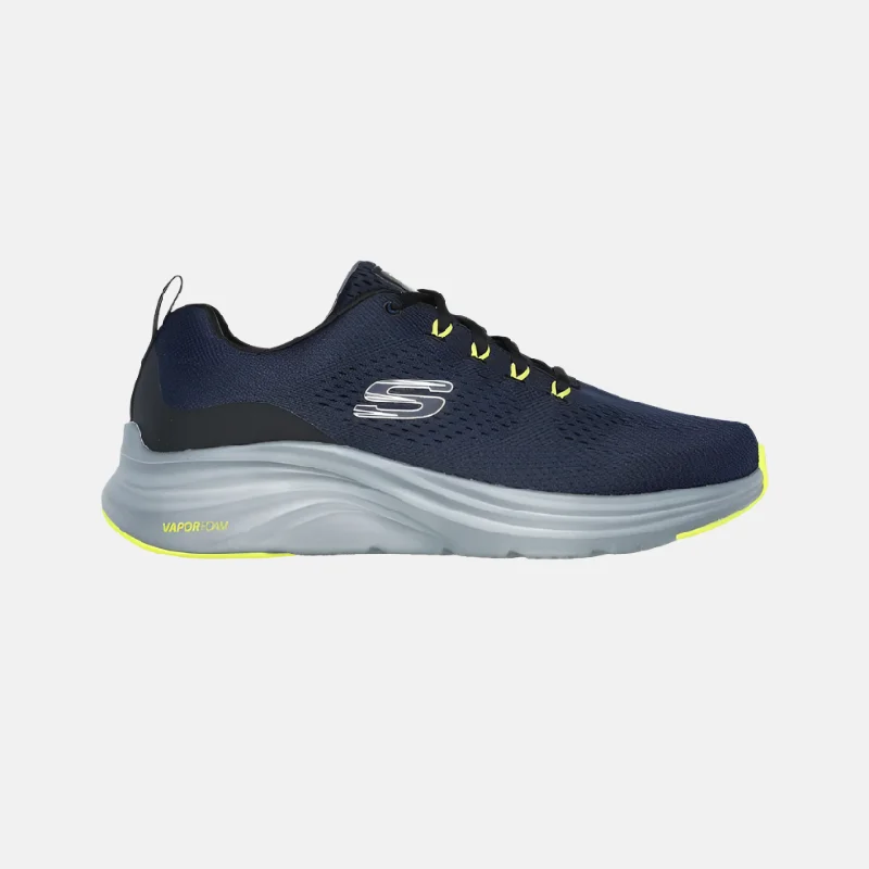 Road bike post-Skechers Vapor Form Men's Walking Shoes -Navy/Lime