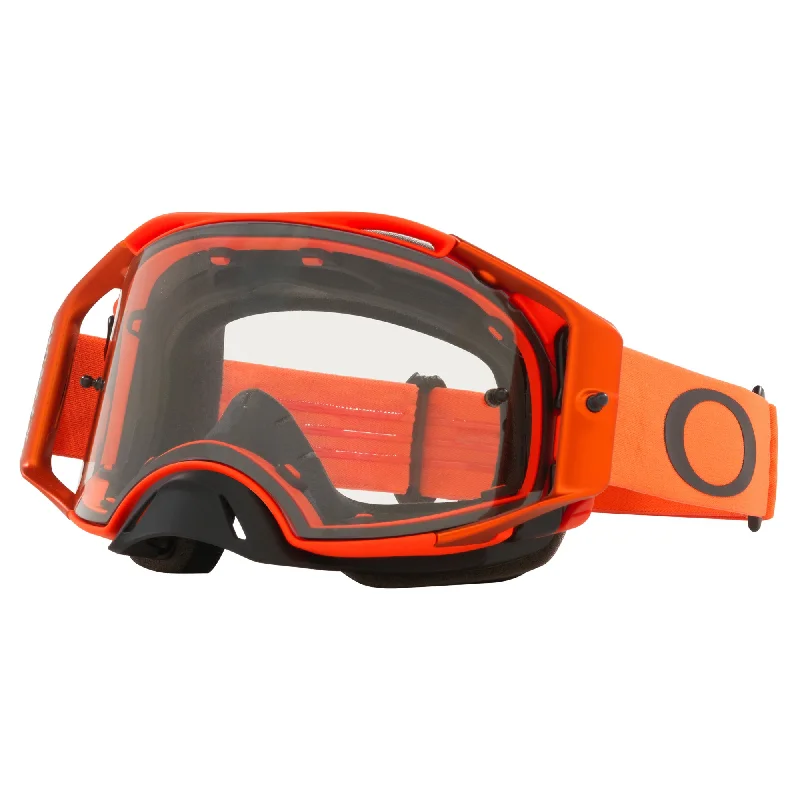 Bicycle gear strap-OAKLEY AIRBRAKE GOGGLES - MOTO ORANGE (CLEAR)