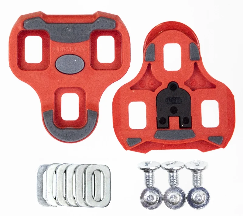 Mountain bike crank-Look Keo Grip Road Cleats Red