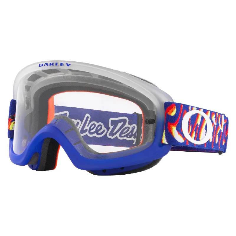 Cycling layer pad-OAKLEY O-FRAME 2.0 PRO XS YOUTH GOGGLES - TROY LEE DESIGNS PEACE AND WHEELIES (CLEAR)