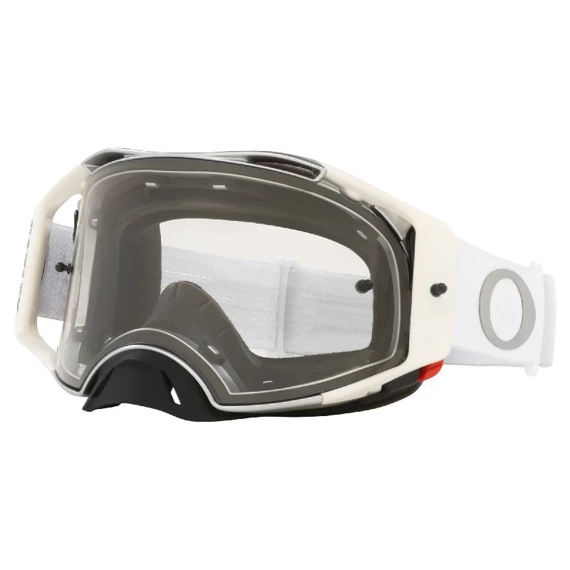 Cycling helmet clip-OAKLEY AIRBRAKE GOGGLES - TUFF BLOCKS WHITE (CLEAR)