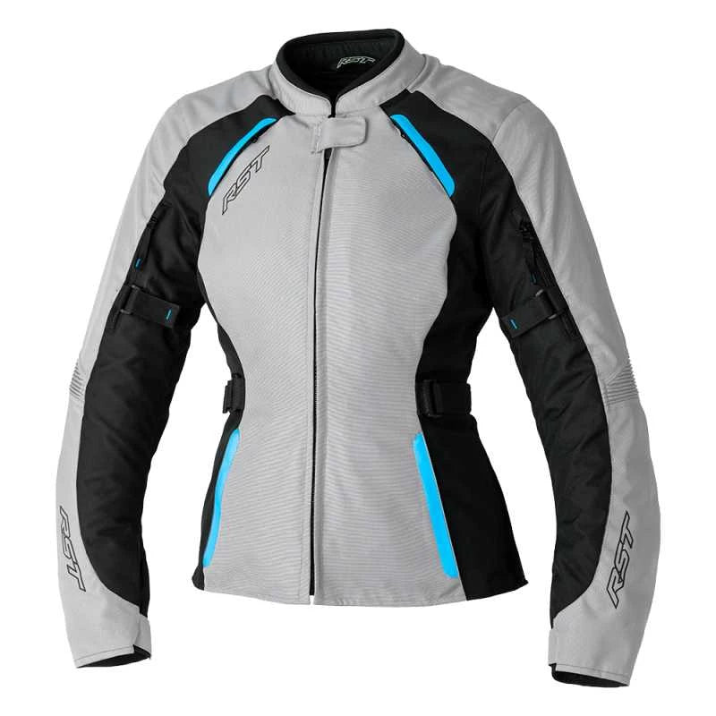 Bicycle gear clip-RST AVA CE WP LADIES JACKET - BLUE/SILVER