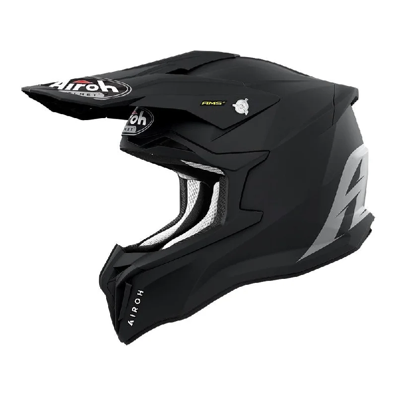 Road bike disc-AIROH STRYCKER HELMET - SOLID MATT BLACK