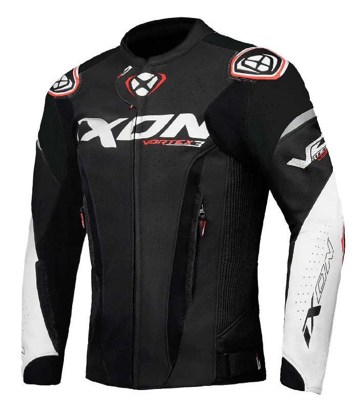 Bicycle tail pad-IXON VORTEX 3 JACKET - BLACK/WHITE