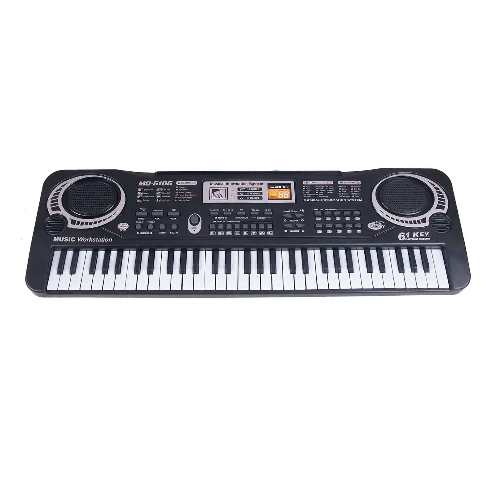 Road bike disc-61 Keys Electronic Organ USB Electric Piano Digital Keyboard Piano Musical Instrument Microphone Music Gifts For Kids