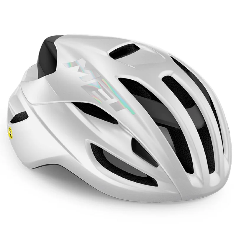 Cycling layer pad-Casco Met Rivale Mips - Bianco grigio