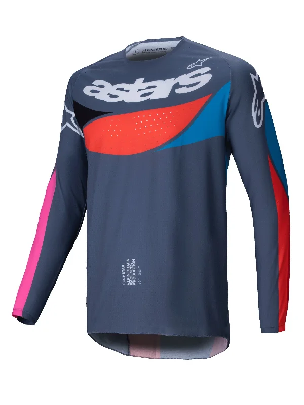 Mountain bike pedal-ALPINESTARS 2025 TECHSTAR DREEM JERSEY - GREY MULTICOLOR