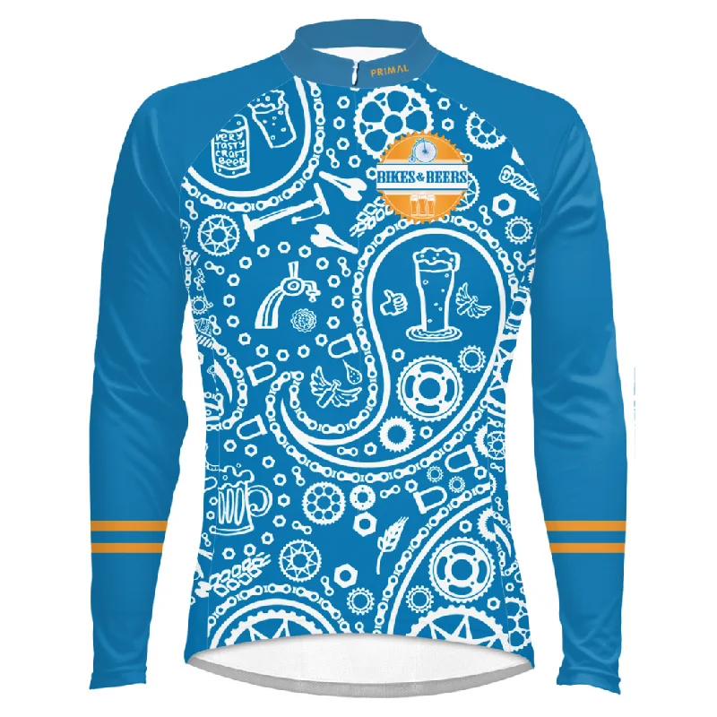 Mountain bike rim-Paisley Chain Long Sleeve Jersey