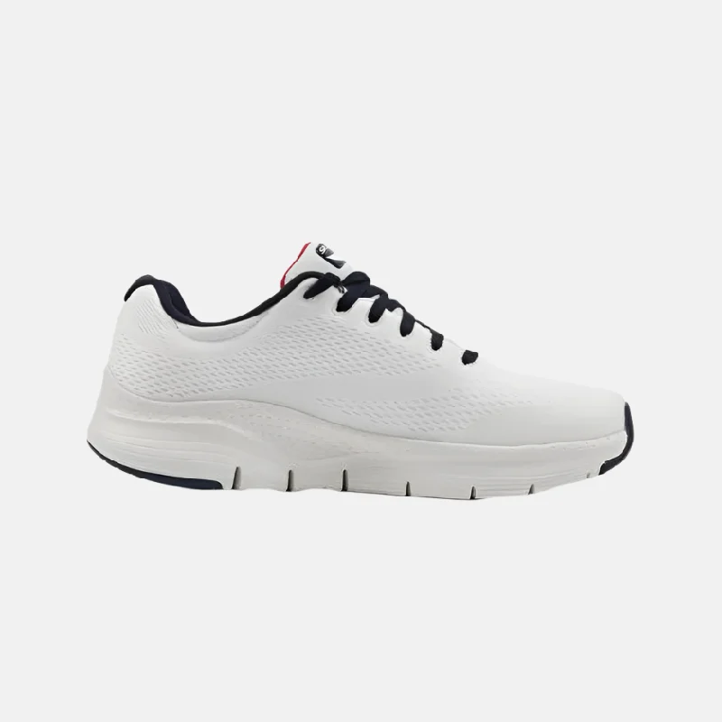 Bicycle brake strap-Skechers Arch Fit Men's Walking Shoes -White/Navy