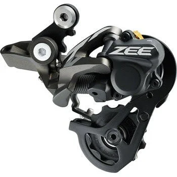 Bicycle chain clip-ZEE RD-M640-SS Rear Derailleur - 10 Speed Short Cage Gray With Clutch Wide Ratio Freeride