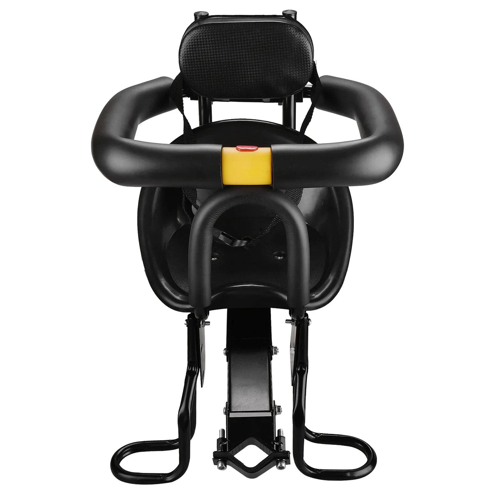 Road bike cover-Bicycle Saddle Safety Front Baby Seat Bike Child Kids Seat Mtb Saddl with Foot Pedals Support Back Rest Seat for Mountain Bike