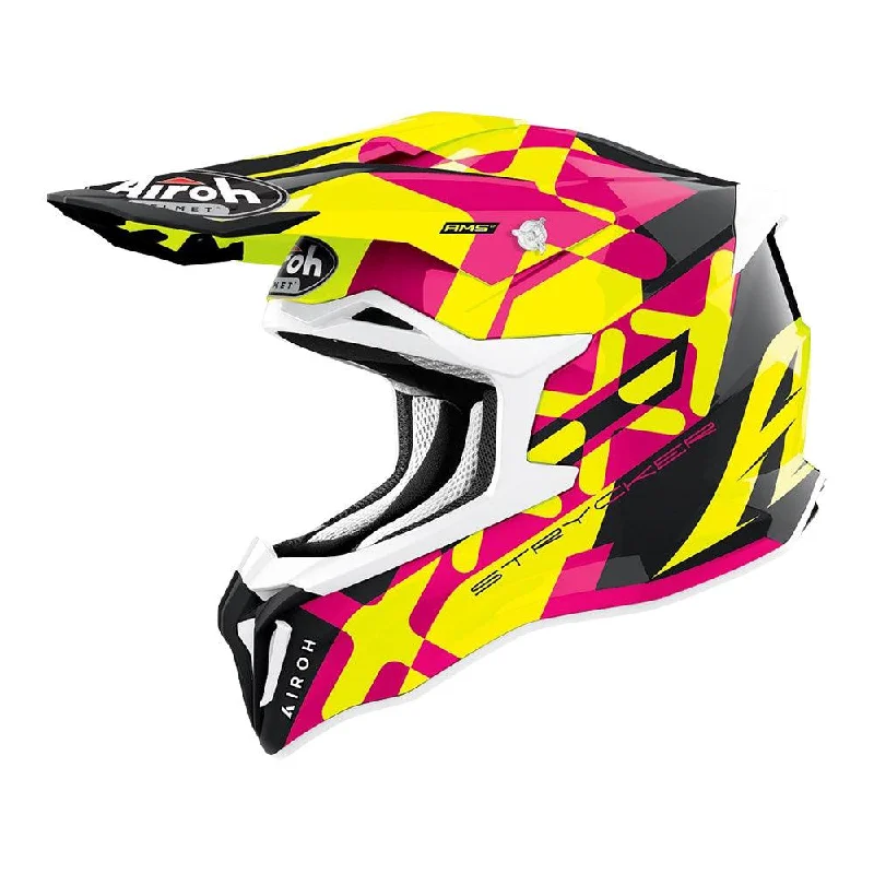 Mountain bike pedal-AIROH STRYCKER HELMET - 'XXX' PINK GLOSS