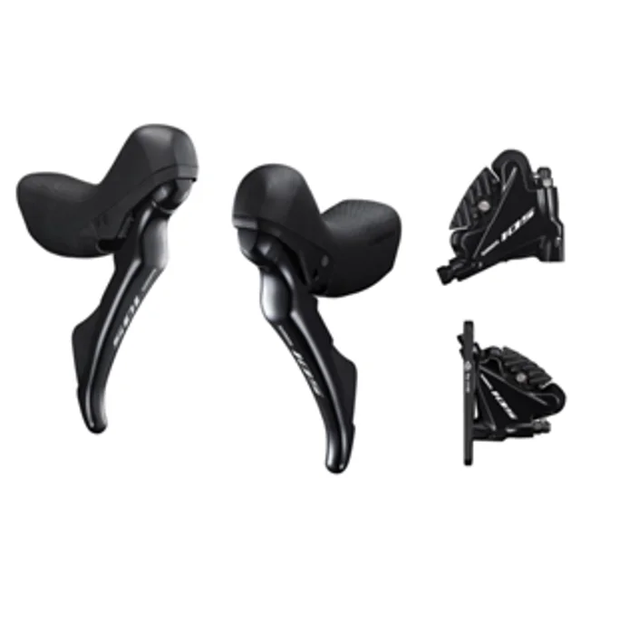 Cycling vest beam-Shimano 105 ST-R7020 Hydraulic Brake Shifters with Brake Calipers BR-R7070 and Connecting Hose (Black)