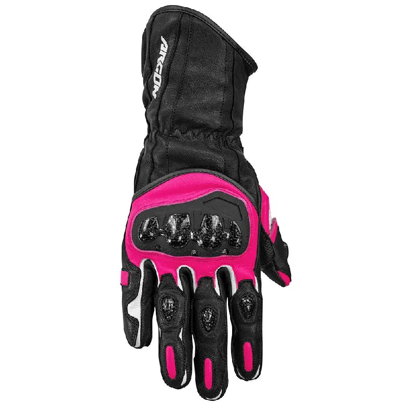 Bicycle tire clip-ARGON RUSH GLOVES LADIES - BLACK/PINK