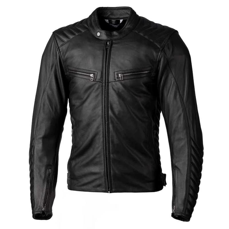 Cycling rain strap-RST ROADSTER 3 CE LEATHER JACKET - BLACK