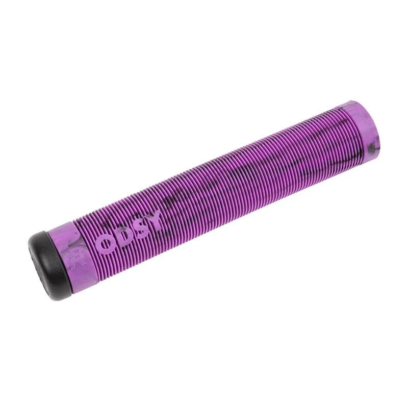 Cycling toe strap-Odyssey BROC Purple/Black Swirl Bicycle Grips