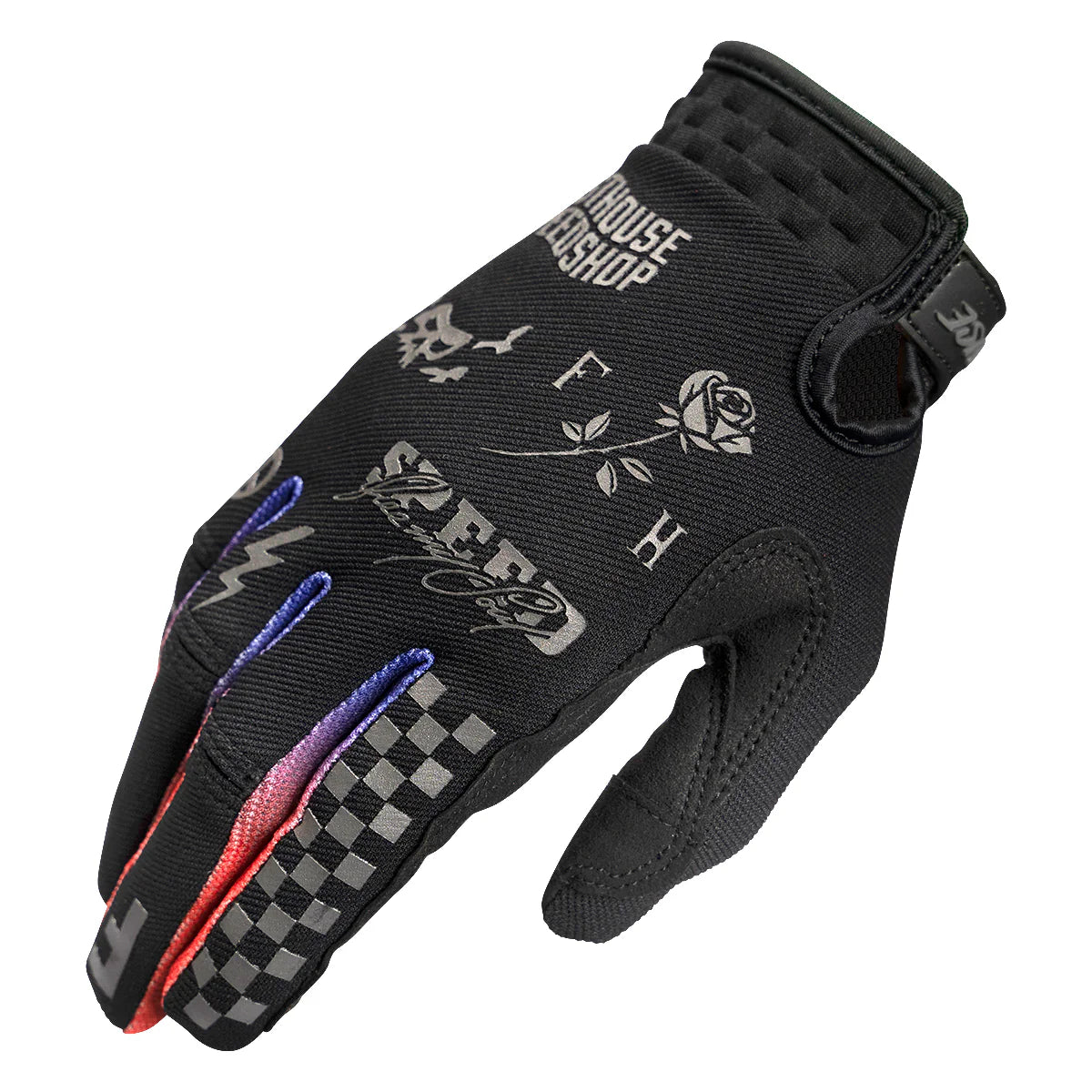 Mountain bike pedal-Fasthouse Speed Style Burn Free MTB Glove - Black