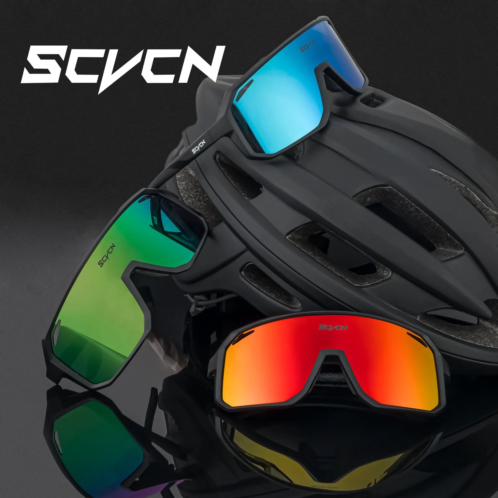 Cycling vest beam-SCVCN Mountain Driving Glasses Cycling Sunglasses UV400 Women Sports Running Eyewear Men Road Bicycle Glasses Bike Goggles