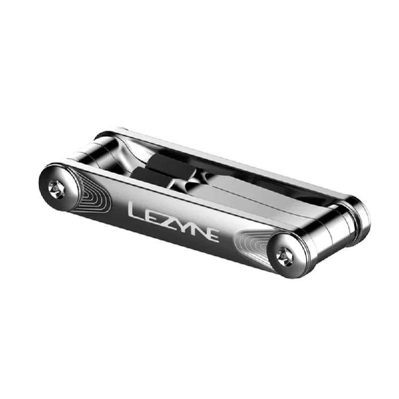 Cycling helmet clip-Lezyne SV Pro 5 Multi Tool Silver