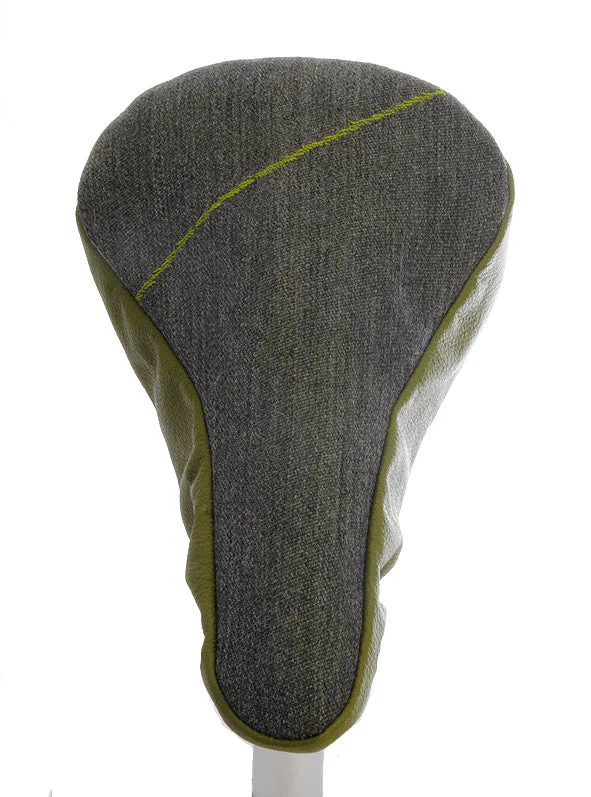 Bicycle rack clip-Greenwich Park Saddle Cover - Charcoal & Moss Green