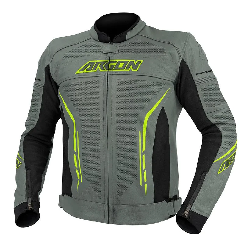 Road bike rest-ARGON SCORCHER PERFORATED JACKET - GREY/LIME