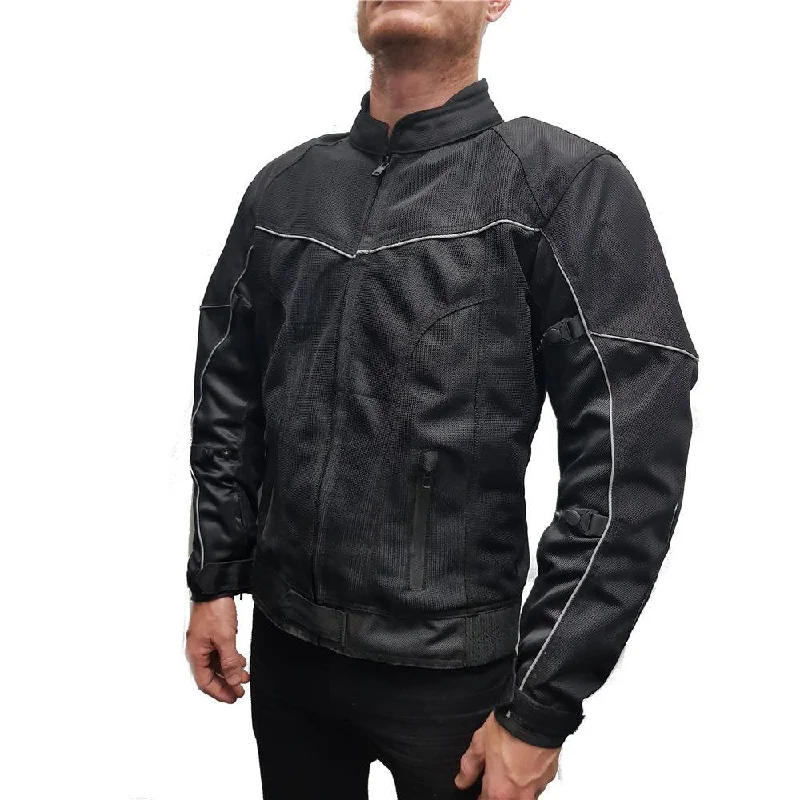 Cycling band pad-TENTENTHS MESH JACKET - BLACK