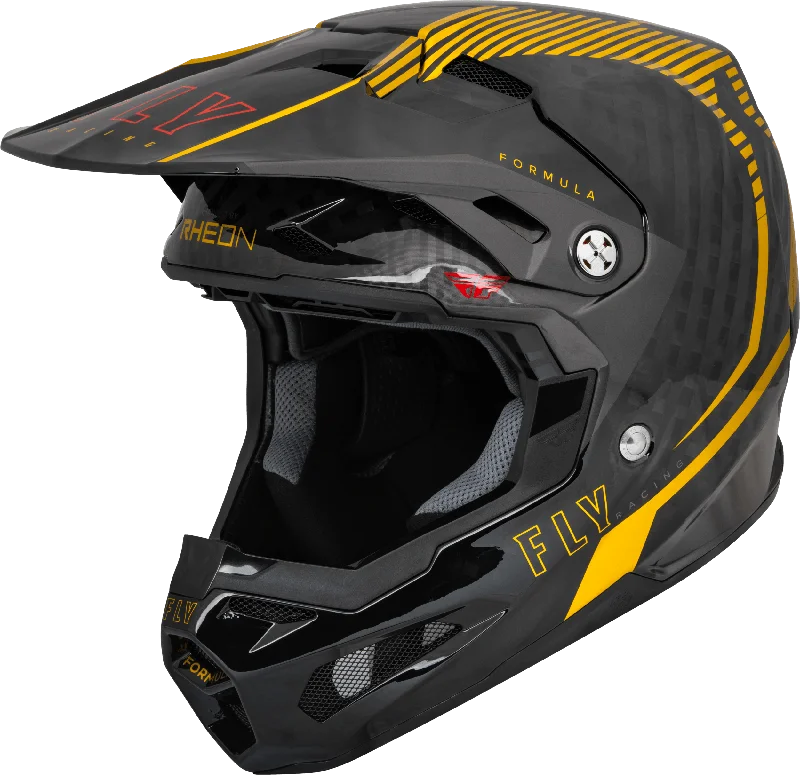 Bike frame pad-FLY 2024 YOUTH FORMULA CARBON TRACER HELMET - GOLD/BLACK