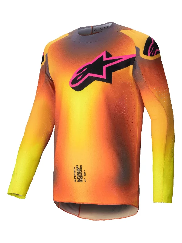 Bicycle fender strap-ALPINESTARS 2025 SUPERTECH LIPAN JERSEY - YELLOW PINK