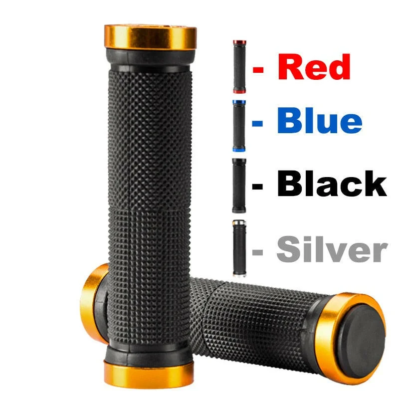 Bike tire clip-MTB Bicycle Handlebar Grips Rubber Anti-Skid Bike Grips Lock On Road Mountain Handle End Grips MTB cuffs bike Accessories