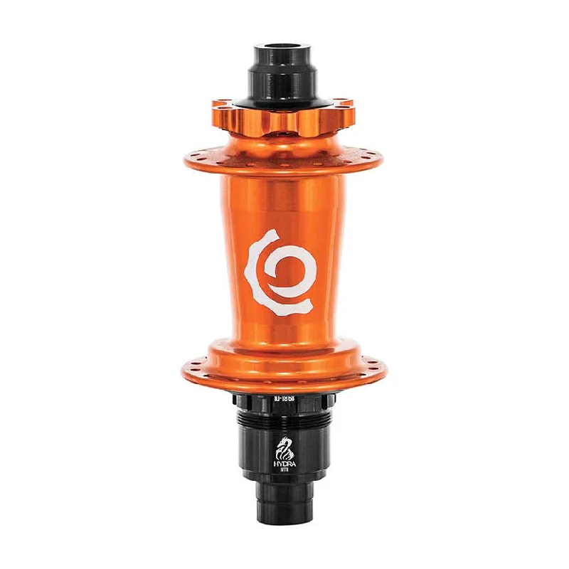 Bicycle tail pad-Industry Nine Hydra Classic DH150/157 6B Disc Hub Rear 32H 12mm TA 157mm Shimano Micro Spline Orange