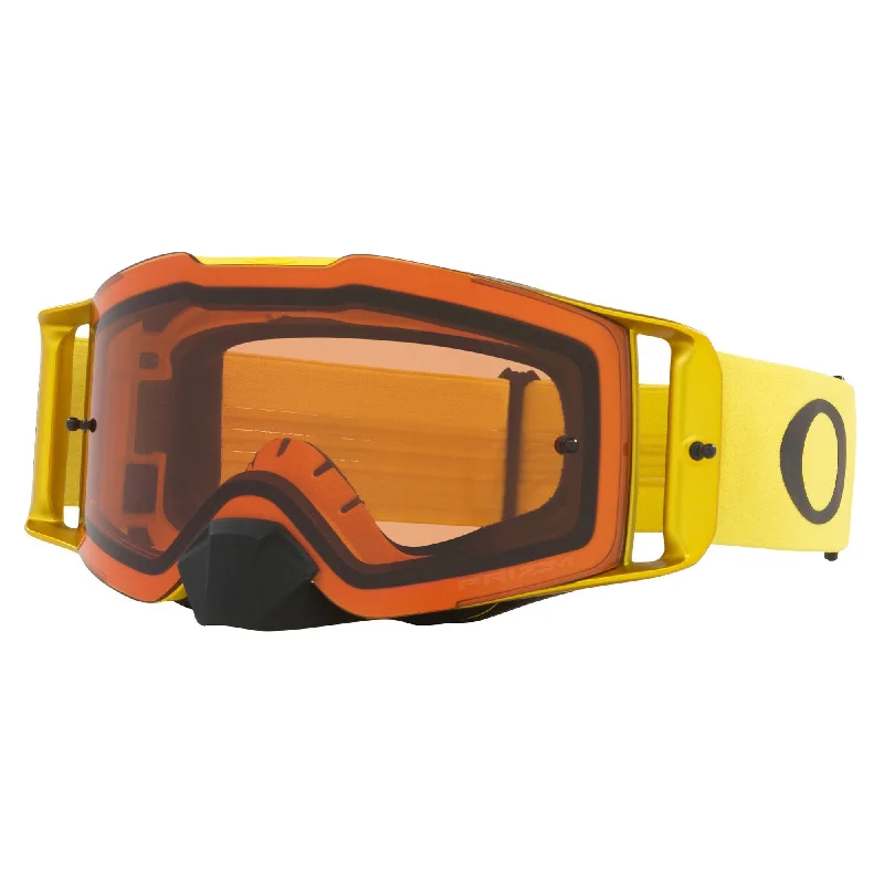 Bicycle lock strap-OAKLEY FRONT LINE GOGGLES - MOTO YELLOW  (PRIZM MX BRONZE)