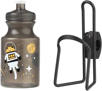 Cycling toe clip-MSW Kids Water Bottle and Cage Kit - Space Kitty