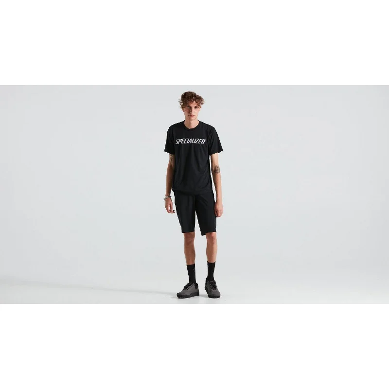 Cycling rain strap-Men's Wordmark Short Sleeve T-Shirt