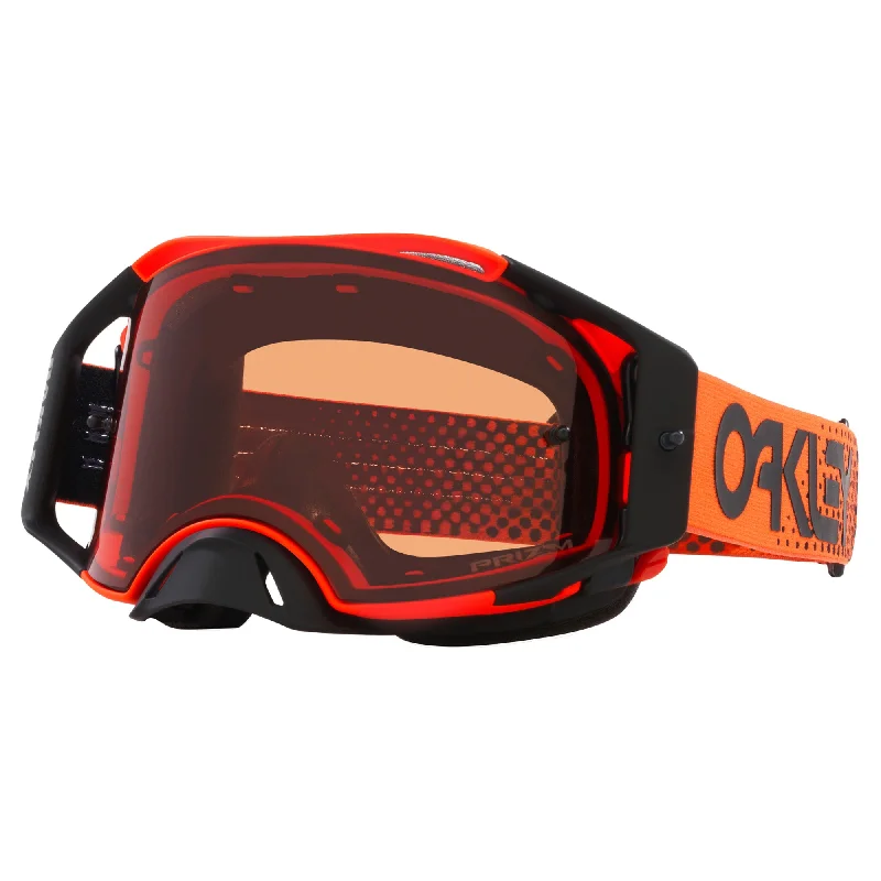 Cycling vest strap-OAKLEY AIRBRAKE GOGGLES - MOTO ORANGE B1B (PRIZM MX BRONZE)