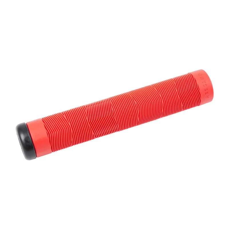 Bicycle tire clip-Odyssey TRAVIS 165mm (Travis Hughes Signature) Red Bicycle Grips