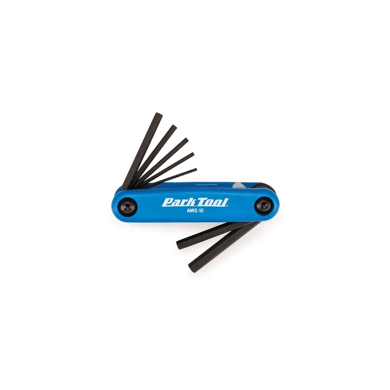 Bicycle brake clip-Park Tool Fold Up Hex Wrench Set - AWS-10