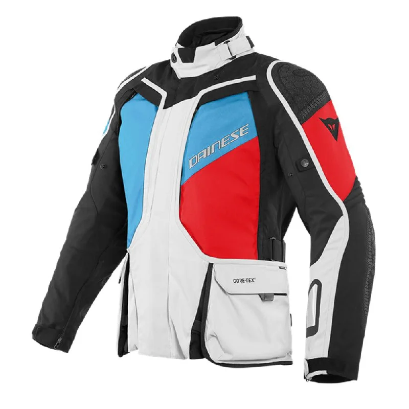 Mountain bike arm-DAINESE D-EXPLORER 2 GORE-TEX®JACKET - GLACIER GREY/BLUE/LAVA RED/BLACK