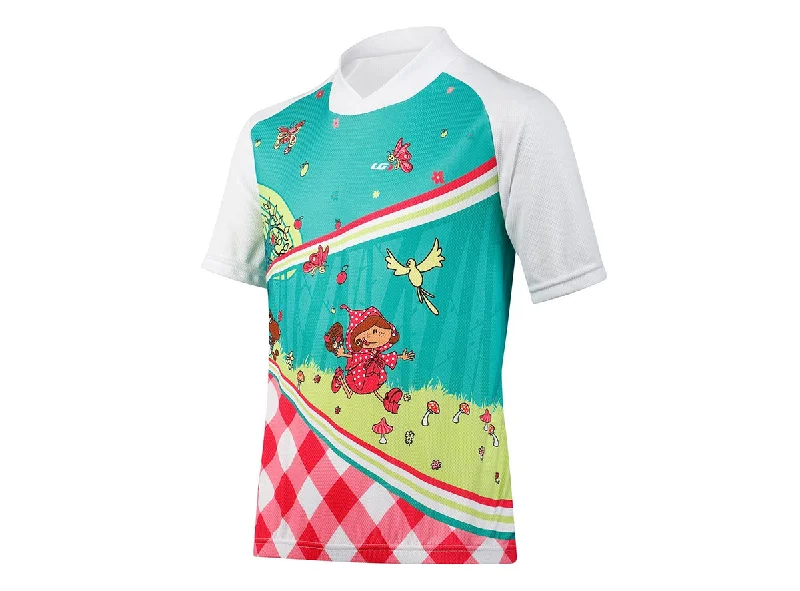 Mountain bike disc-Louis Garneau Kids Short Sleeve Road Jersey - Red Riding