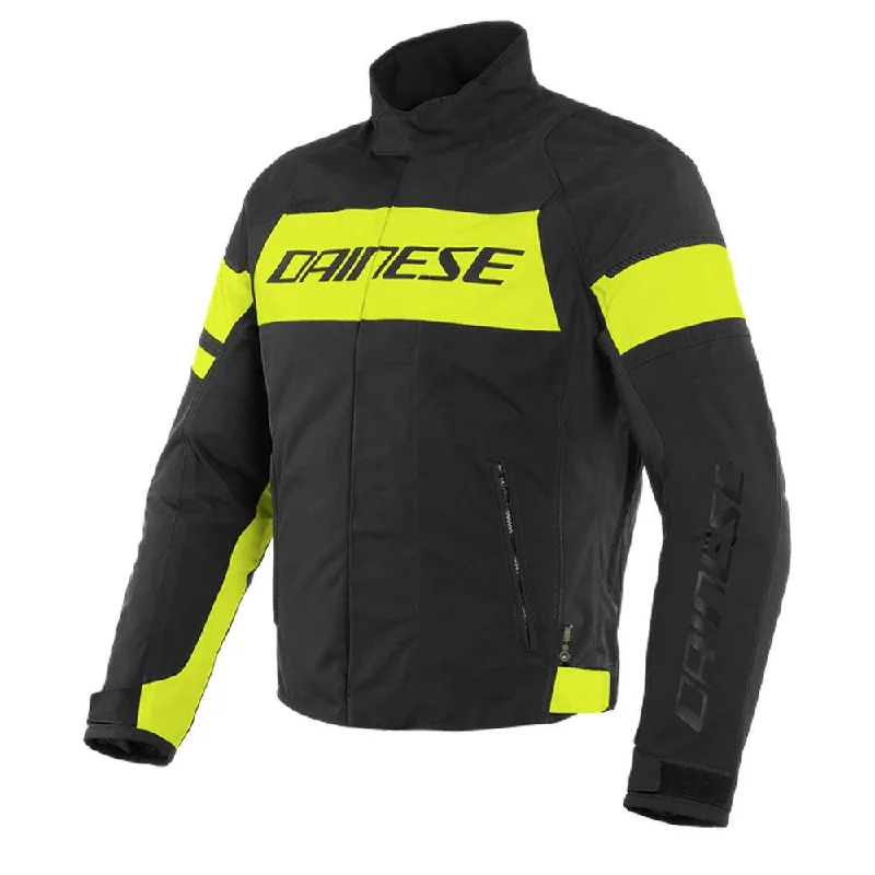 Road bike cog-DAINESE SAETTA D-DRY® JACKET - BLACK/FLUO YELLOW