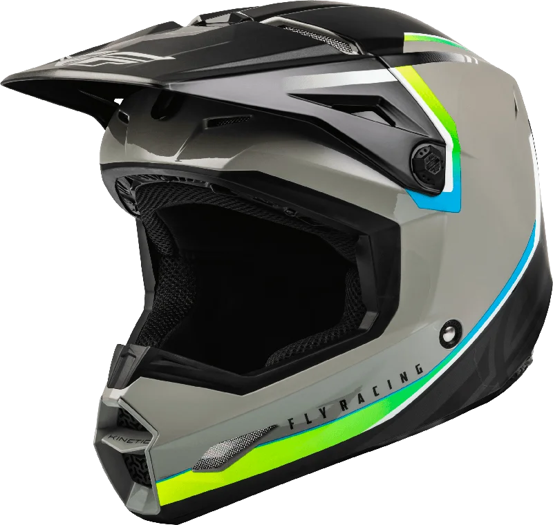 Mountain bike arm-FLY 2024 KINETIC VISION ECE HELMET - GREY/BLACK