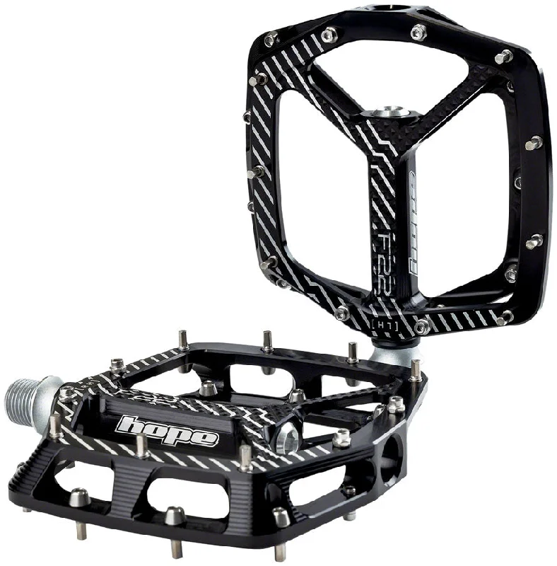 Mountain bike cog-Hope F22 Pedals - Platform Aluminum 9/16" Black