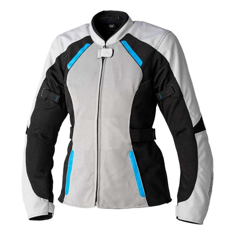 Road bike tube-RST AVA CE VENTED LADIES JACKET - BLUE/SILVER